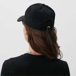 Бейсболка однотонная MINAKU, чёрная, размер 56-58, вельвет