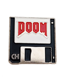 Металлический значок Дискета Doom