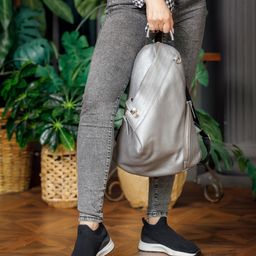 Женский рюкзак Larch Silver Grey - Lakestone фото 10