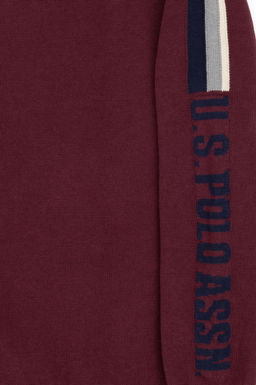 Erkek _ocuk Bordo Bisiklet Yaka Kazak - U.s. polo assn фото 4