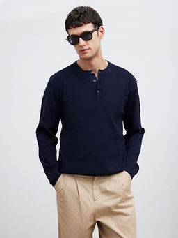 Bisiklet Yaka Erkek Triko Kazak