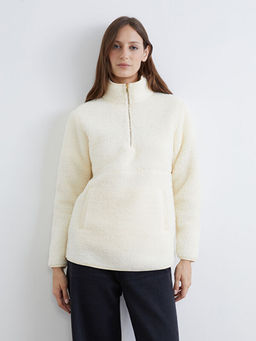 Dik Yaka Kad?n Pel?? Sweatshirt