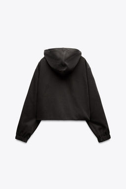 TEXTURED BOMBER JACKET WITH HOOD - Zara фото 13