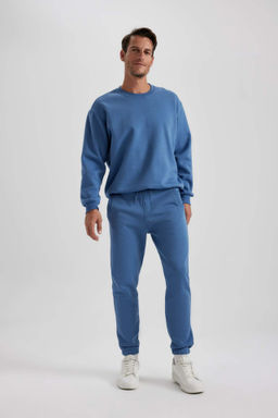 Jogger Esofman Alt? Standart Fit Basic Duz Beli Bagc?kl? Lastikli Paca Cepli - Defacto фото 9