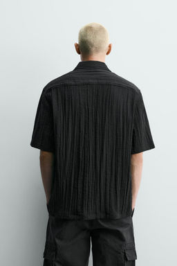 CAMISA FLUIDA ESTRUCTURA RELIEVE / Negro - Zara фото 3