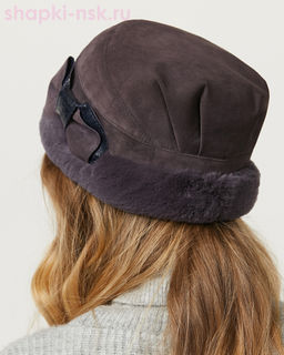Мишель замша мех.норка Шапка женская (56-58)
