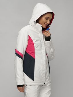 Горнолыжный костюм женский белого цвета 02201Bl - Chunmai фото 12