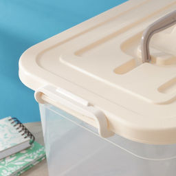 Контейнер для хранения с крышкой, 10 л, 35.5×23.5×19 см, пластик, МИКС