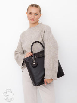 Сумка женская кожаная 1006LP d.coffee Polina&Eiterou  в Новосибирске