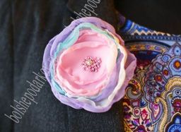 Лента органза 4 см*50 ярд (SF-1352), розовый №1004 - No name фото 2