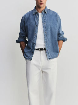 Джинсовая рубашка / Zarina  фото 8