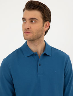 A__k Lacivert Slim Fit Basic Sweatshirt - Pierre cardin фото 2