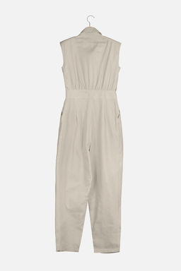 Tas Gomlek Yaka Kolsuz Gabardin Dokuma Tulum TWOSS21TU0233