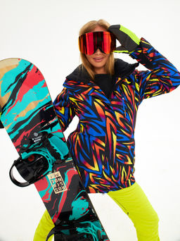 Женская горнолыжная сноубордическая куртка Alpha Endless Ultra Chaleur SNB 423/316_1 Разноцветный  фото 25