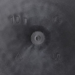 Цена за 2 шт. Ведро хозяйственное с мерной шкалой ЕлПласт «Дачное», 10 л, пластик, чёрное