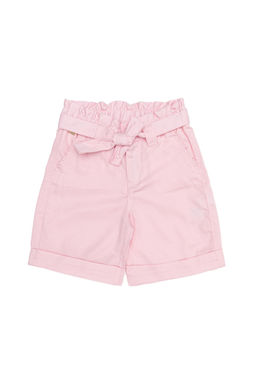 Тканые шорты пудрового цвета для девочек Неожиданная скидка в корзине
