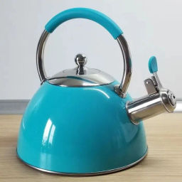 Чайник MUSICA, объем 2 л, из нерж. стали со свистком, окрашенный. комбин ручка арт.007189