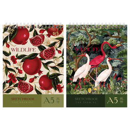 Скетчбук А5 60л. 120г/м, карт.обл. на спир. "Тропики" (СА560гр_57137, BG)