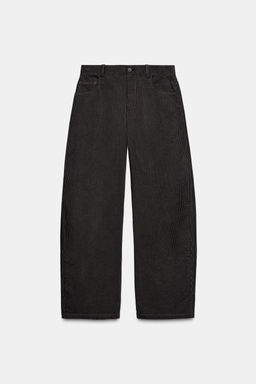 ZW COLLECTION STRIPED WIDE-LEG TROUSERS