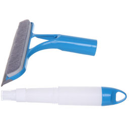 Водосгон для мытья стекол с пульверизатором и абразивной губкой