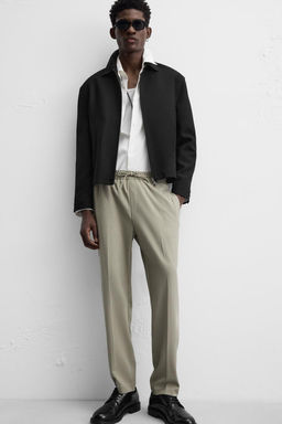 COMFORT FIT JOGGER WAIST TROUSERS - Zara фото 15
