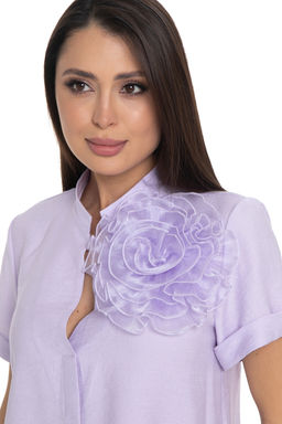 Блуза Нежность (лён,лаванда)