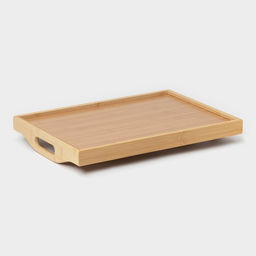 Поднос с ручками BellaTenero Striata, 37.5×26×5 см, бамбук