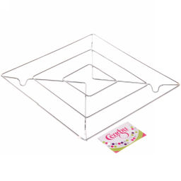 Цена за 5 шт. Подставка под горячее металлическая "Квадрат" 20 см Селфи