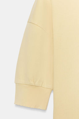 CAMISETA RIB MANGA VOLUMEN / Amarillo medio - Zara фото 9