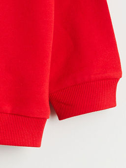 Bisiklet Yaka Atat?rk Bask?l? Erkek ?ocuk Sweatshirt
