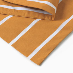 Наволочка Этель Mustard stripes 70*70см, 100% хлопок, поплин 125г/м2 фото 3