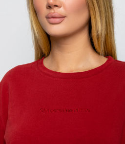 Футболка #КТ8037, тёмно-красный - Dommod фото 5