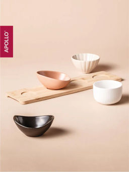 Менажницы 4 шт c подставкой APOLLO "Scenario"