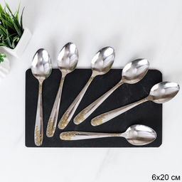 Ложка столовая 6 штук Золото Кантата / MJT0-1 /уп 100/