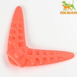 Бумеранг Рыбы двойной, 14,5 см, коралловый