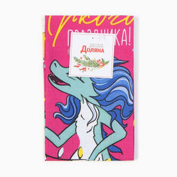 Полотенце Доляна Яркого праздника 28х46 см, 100% хл, рогожка 164 г/м2  фото 5