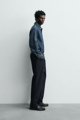 COTTON - WOOL STRAIGHT-LEG JEANS - Zara фото 7