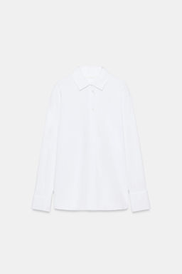 CAMISETA ALGODON 100% BOTONES / blanco - Zara фото 7