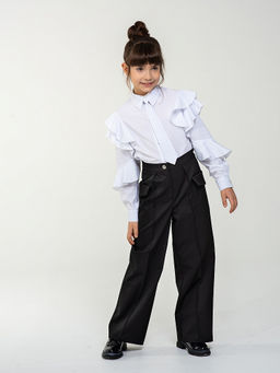 Школьные брюки для девочки Mooriposh, модель 0429