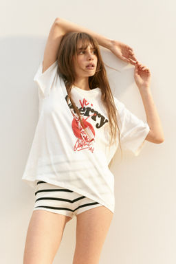 Camiseta oversize con motivo estampado - H&m фото 6