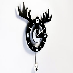 Часы настенные интерьерные «Охотник», серия: Маятник, бесшумные, плавный ход, 64×78 см, от батарейки 1хАА