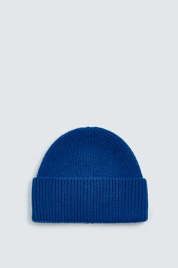 GORRO BEANIE 100% CASHMERE AARON LEVINE X ZARA / Azul?n  фото 3