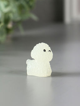 Цена за 2 шт. Набор фигурок полистоун флюоресцентный «Терьерчики», 4 шт., 2×2.7×3 см