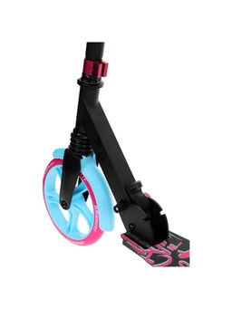 Самокат городской GRAFFITI Lux 200, складной, колёса PU 200 мм, амортизатор передний, ABEC 11 Carbon, чёрный, розовый