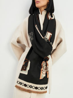 в составе ШЕРСТЬ и КАШЕМИР Большой, мягкий, теплый двусторонний палантин - Tantino фото 17