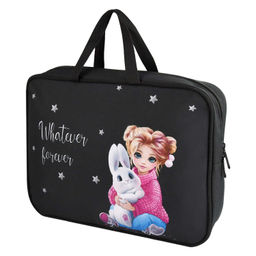 Папка для школьных тетрадей Феникс+ арт. 69317/ 24 ДЕВОЧКА И ЗАЙКА ( формат А4+, 34.5х26х7 см, 1 отд