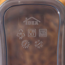 Ёмкость для хранения сыпучих продуктов IDEA «Бест», 2 л, 9.5×19 см, прозрачная, крышка серая