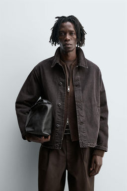 BOXY FIT DENIM OVERSHIRT - Zara фото 2