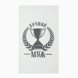 Набор кухонных полотенец Доляна. Лучший муж, 35?60 см-2 шт., 100% хлопок, 160 г/м?