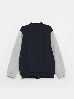 Nak??l? Uzun Kollu Erkek ?ocuk Kolej Ceket - Waikiki фото 2